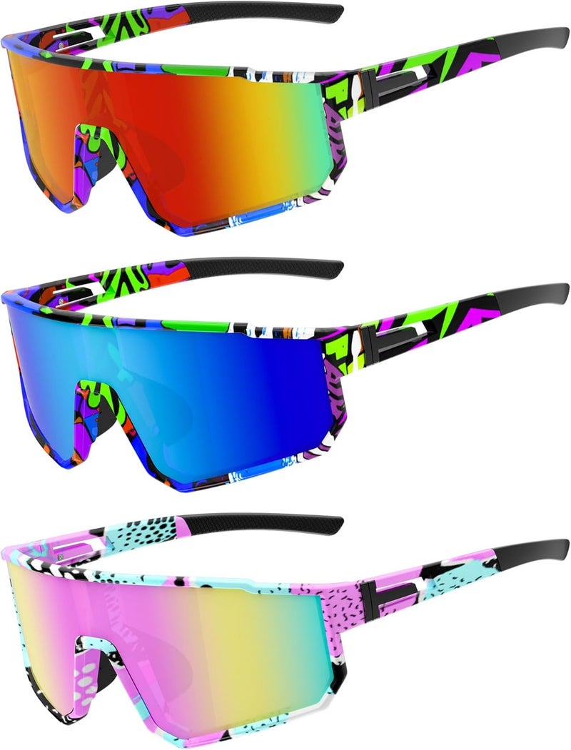 Derowern Youth Baseball Sunglasses, Kids Polarized Sports Sunglasses,UV400 Protection Glasses for Boys Girls Softball Cycling - Image 1